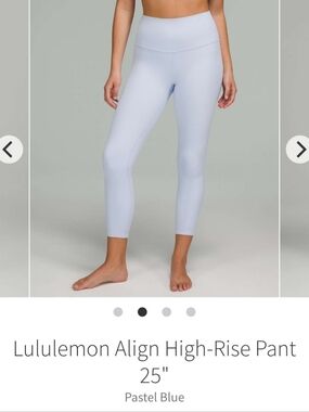 Lululemon Align High-Rise 25" Leggings - Pastel Blue Size 8